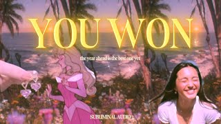 YOU WON. you win every time 