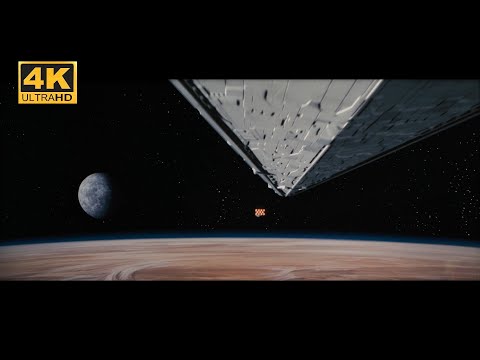 4K Star Wars 1977 Despecialized - Original 20th Century Fanfare, Opening Crawl, Star Destroyer Chase