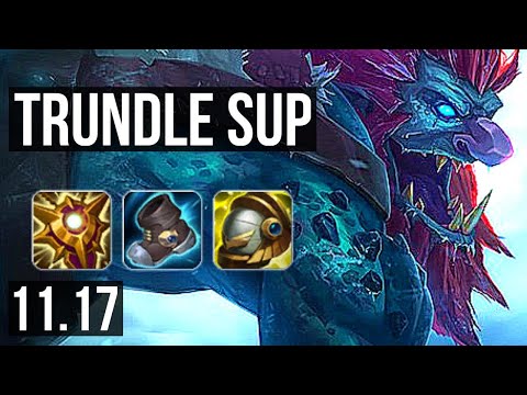 TRUNDLE & Ziggs vs LEONA & Ezreal (SUPPORT) (DEFEAT) | Rank 5 Trundle | EUW Challenger | v11.17