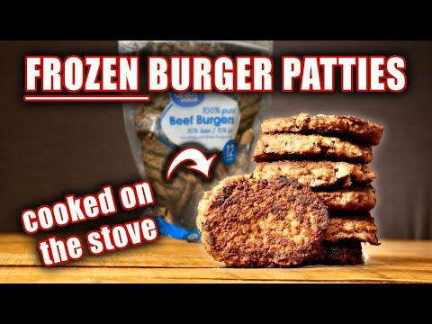 How To Cook: Frozen Burger Patties on the Stove | in a pan