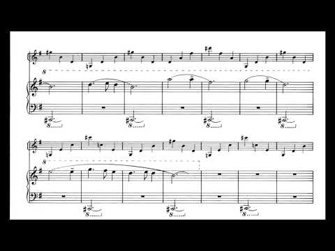 Alfred Schnittke - Stille Nacht (Silent Night) for Violin and Piano (1978) [Score-Video]