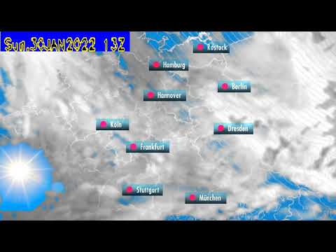 Wettervorhersage für Samstag, Sonntag, Montag den 29/30/31 Januar 2022