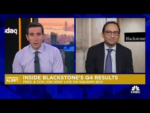 Blackstone President Jon Gray: Q4 results 'one of the best in our 40-year history'