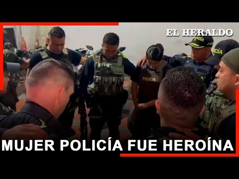 Policía destaca la valentía de una uniformada por defensa de estación ante ataque de las disidencias