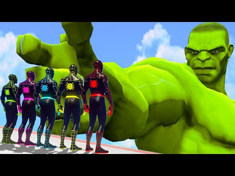 Spider-Man Miles Morales Team vs Avengers | Hulk, Iron Man, Wolverine -What If