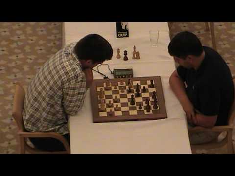 CCF 2010: Svidler vs. Heine Nielsen. Blitz game 9 of 10 (Larsen Opening)