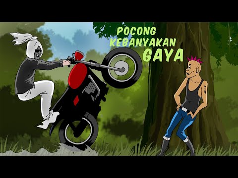 Pocong Kebanyakan Gaya - Kartun Hantu Lucu