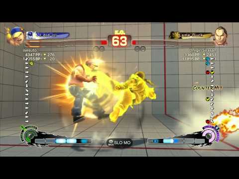 SSF4 AE: isesuto (Yun) vs OnigiriSirasan (Dan) - Ranked Match (720p HD)