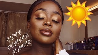 GLOWY MAKEUP TUTORIAL FOR SUMMER | WOC