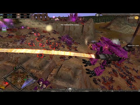 Chaos vs Space Marines vs Necrons vs Dark Eldar - Titanium Wars - Warhammer40K Dawn Of War Soulstorm