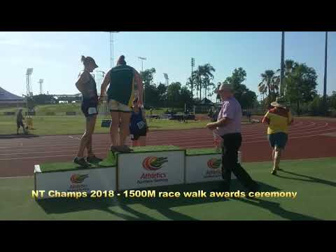 NT Champs 2018 - 1500M race walk awards ceremony - Masters women