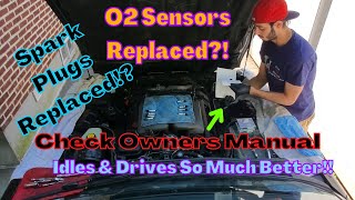 Jaguar XJR  - Spark Plugs & O2 Sensors Replaced