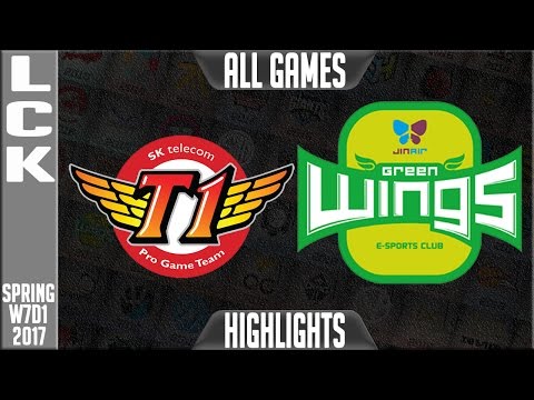SKT vs Jin Air Greenwings Highlights All Games - LCK Week 6 Day 1 Spring 2017 - SKT vs JAG All Games