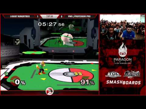 Paragon LA - Liquid'Hungrybox (Jigglypuff) Vs. VWS | Professor Pro (Fox) SSBM  - Smash Melee