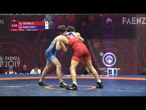 1/2 GR - 65 kg: K. HASANLI (AZE) v. I. BABOCHIEV (RUS)
