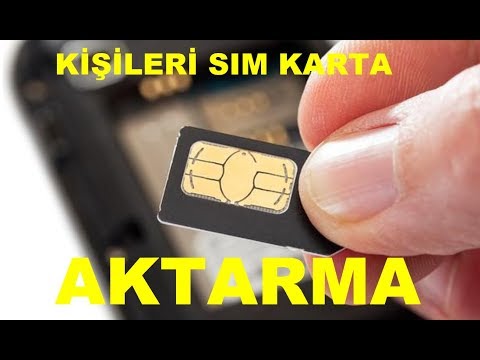 REHBERİ SIM KARTA AKTARMA