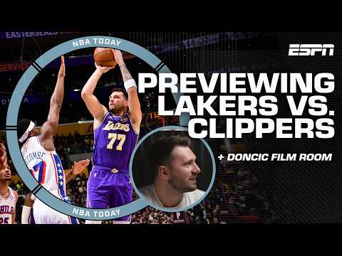 🎥 Luka Doncic FILM REVIEW of signature step-back + Battle for L.A. Clippers-Lakers | NBA Today