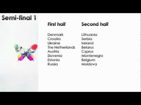 (HD) Eurovision Song Contest 2013 - Allocation Draw