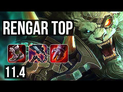 RENGAR vs VOLIBEAR (TOP) | 7/0/6, 1.5M mastery, 700+ games, Godlike | KR Diamond | v11.4