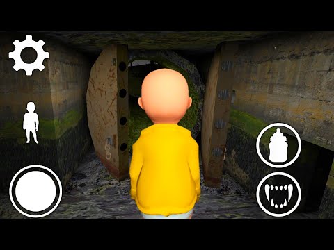 Escaping As "The Baby In Yellow" In Granny Version 1.8 Sewer Escape On Hard Mode