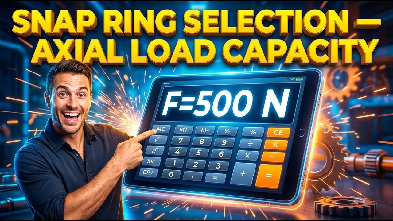 Snap Ring Selection Calculator — Axial Load Capacity