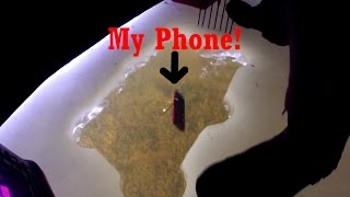 Iphone Falls in the Water While Pike Spearing!