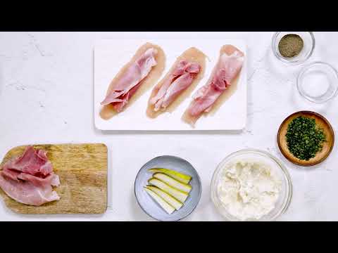 Involtini di pollo con pere e gorgonzola | Video Ricetta | Secondi Piatti | Bene Insieme