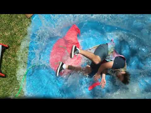 Falling onto a Giant Water Balloon at 12,500fps   The Slow Mo Guys   YouTube