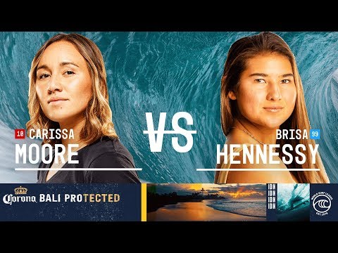 Carissa Moore vs. Brisa Hennessy - Quarterfinals, Heat 1 - Corona Bali Protected W 2019