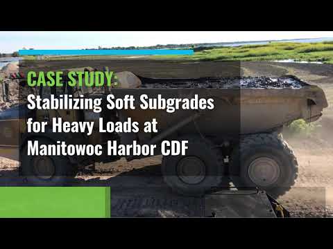 GEOWEB Geocells Stabilize Soft Subgrades for Heavy Loads at Confined Disposal Facility