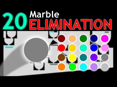 Super Marble Race | 20 Marble Elimination Race | 164