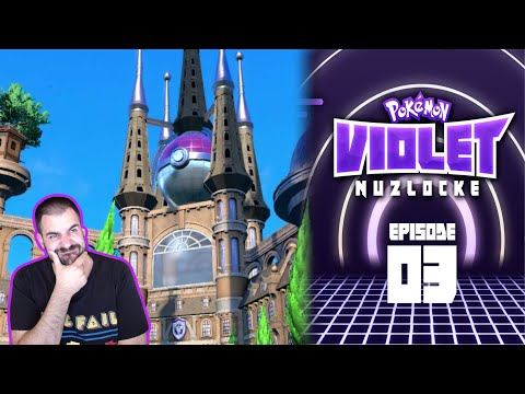 Pokémon Violet Nuzlocke w/Sharpino - Episode #03 "1ST DAY AT SCHOOL"