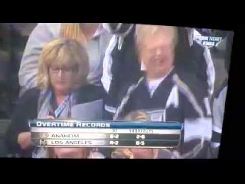 NHL L.A. Kings hilarious super fan!