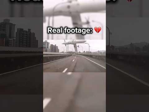 Animation vs real life - transasia 235 💔 #planecrash #aviation