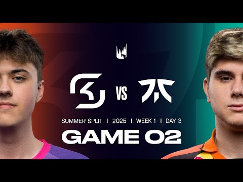 SK v FNC | 2025 LEC Summer | Week 1 Day 3 | SK Gaming vs. Fnatic Game 2