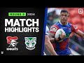 NRL 2024 | Knights v Warriors | Match Highlights