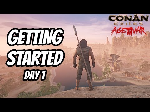 DAY 1 on a PvP Server - Conan Exiles