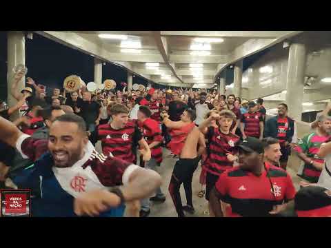 DESCIDA DA TORCIDA DO FLAMENGO CONTRA A UNIVERSIDAD CATÓLICA -  LIBERTADORES 2022 - 4K