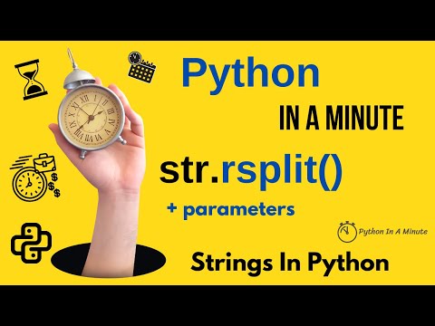 str.rsplit(sep=None, maxsplit=-1) - Split Python Strings from Right by Separator