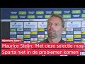 Hoofdtrainer Maurice Steijn: 'Het voetballende gedeelte kan bij Sparta NOG BETER'