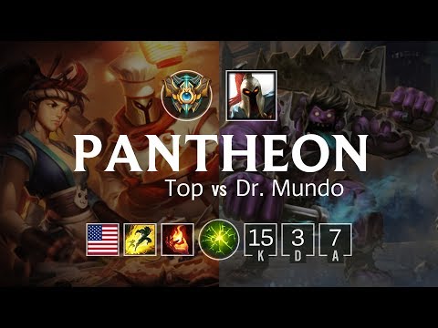 Pantheon Top vs Dr. Mundo - NA Challenger Patch 8.9