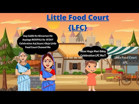 Chocolate Cake | Cake Recipe | Roopali B-day Celebration | 2D Animation | Little Food Court |