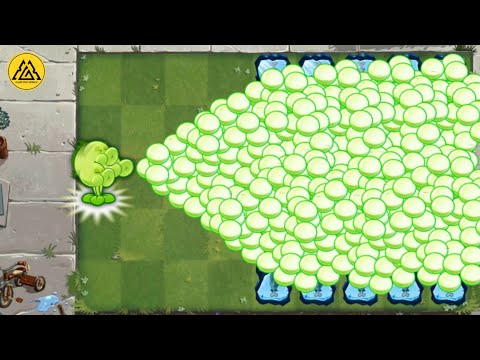 Pvz 2 Power Up INFINITE !! All Plants Max Level Vs 100 Halloween Breakdancer Zombie