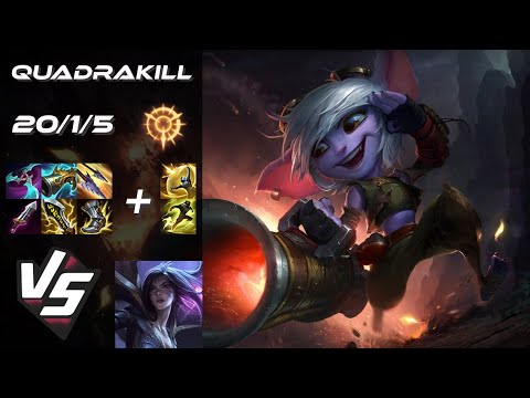 BOTTOM Tristana vs Kai'Sa [QUADRAKILL] - NA Grandmaster Patch 25.S1.7