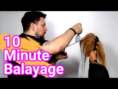 10 Minute Balayage Technique for Sun-Kissed Hair