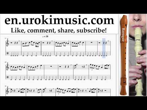 How to Play Recorder (B.) Dua Lipa - New Rules Tabs Part#2 um-i352