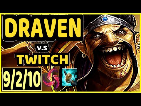INNAXE (DRAVEN) vs TWITCH - 9/2/10 KDA BOTTOM ADC CHALLENGER GAMEPLAY - EUW