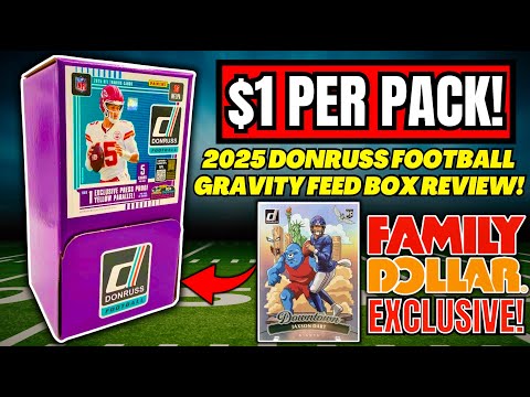 *Nur 1 Dollar pro Packung!🤯 Testbericht zur Donruss Football Gravity Feed Box 2025!🏈