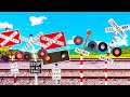 Railroad Crossing Divided According To Their Own Country