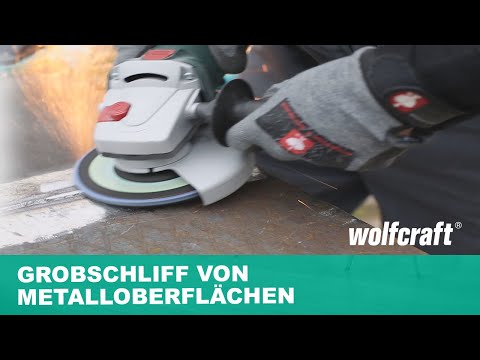 Schleiflamellenteller: Grobschliff von Metalloberflächen | wolfcraft